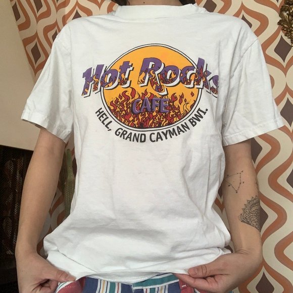 Vintage Other - Vintage Hot Rocks Cafe Flames T-shirt